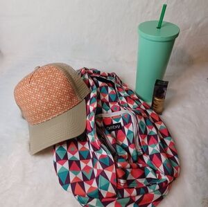 Only Multicolor Geometric Backpack